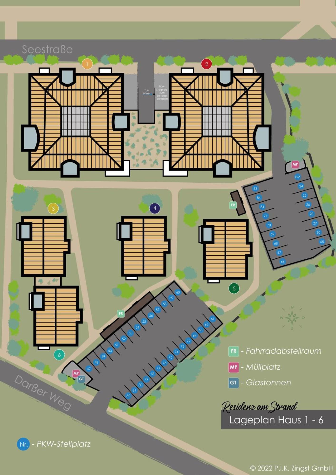 Residenz Am Strand Wohnung 2-46 Цингст Экстерьер фото